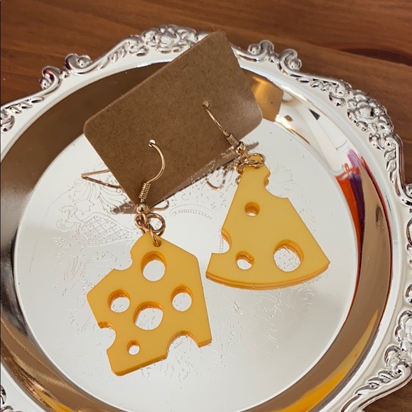Jewelry - Last pair💛Cheese Design Cute Earrings
